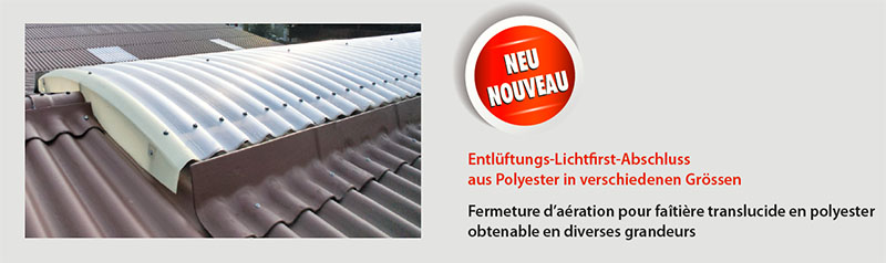 AGOlux - Entlüftungs-Lichtfirst - Amagosa AG - Bau und Landwirtschaft AGOlux - Entlüftungs-Lichtfirst - Amagosa AG - Bau und Landwirtschaft